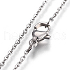 Non-Tarnish 304 Stainless Steel Pendant Necklaces NJEW-O109-01P-3
