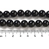 Natural Black Onyx Round Bead Strands G-R198-10mm-5