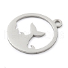 Non-Tarnish 304 Stainless Steel Pendants STAS-B056-26P-06-2