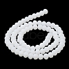 Imitation Jade Solid Color Glass Beads Strands EGLA-A034-J4mm-MD05-4