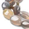 Natural Grey Agate Beads Strands G-L164-A-37-4