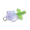 Glass Pendants PALLOY-JF03866-02-2