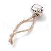 Iron Bell Pendant Decoration HJEW-JM02250-03-4
