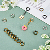 Hobbspring 24Pcs 4 Colors Alloy Spring Gate Rings FIND-HS0001-26A-6