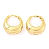 Oval Brass Huggie Hoop Earrings for Women EJEW-M255-02G-1