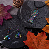 Spritewelry 32Pcs 8 Style Rainbow CoLOR Alloy Pendants PALLOY-SW0001-02-7