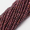 Natural Garnet Beads Strands X-G-N0213-04-2mm-1