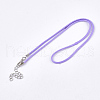 Waxed Cord Necklace Making NCOR-T001-43-2