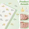 BENECREAT 40Pcs 2 Colors Brass Charms KK-BC0014-04-4