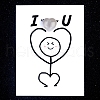 Natural White Agate Heart Display Decorations PW-WG5A099-15-1