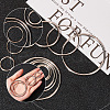 SOFPLATE Iron Open Jump Rings FIND-SP0002-63A-6