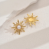 Stainless Steel Flower Stud Earrings WR1793-5