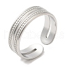 Non-Tarnish 304 Stainless Steel Open Cuff Rings RJEW-K245-86P-3