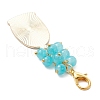 2Pcs Alloy Enamel Pendant Decorations HJEW-JM03287-5