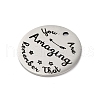 Anti-Tarnish 201 Stainless Steel Pendants STAS-R002-01P-24-2