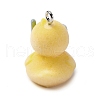 Flocky Resin Pendants FIND-S001-14C-2
