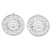 Non-Tarnish 201 Stainless Steel Filigree Pendants X-STAS-S118-026P-1