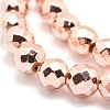 Electroplate Non-magnetic Synthetic Hematite Beads Strands G-L485-03A-LRG-2