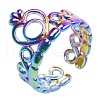 Fashionable 304 Stainless Steel Cuff Rings FS-WG08AB3-02-4