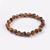 Natural Tiger Eye Stretch Bracelets BJEW-JB03950-01-1