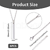 SUPERFINDINGS 304 Stainless Steel Pendant Necklaces NJEW-FH0001-14A-2