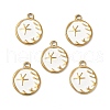 PVD Vacuum Plating 201 Stainless Steel Enamel Pendants STAS-J401-VC944-4