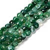 Natural Banded Agate(Dyed & Heated) Beads Strands G-C179-A6mm-22-2