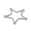 Stainless Steel Color 304 Stainless Steel Rhinestonet Pendants STAS-Q312-02D-P-2