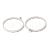 Non-Tarnish 304 Stainless Steel Open Back Bezel Flat Round Pendants STAS-Z040-04A-P-2