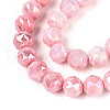 Electroplate Glass Beads Strands GLAA-N010-10mm-04-2