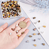 SUNNYCLUE 150Pcs 5 Colors Brass Cord Ends FIND-SC0002-83-3