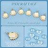 Unicraftale 8Pcs 304 Stainless Steel Pendant Cabochon Settings DIY-UN0055-93-5