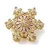 Brass Micro Pave Cubic Zirconia Beads KK-D378-19G-02-1