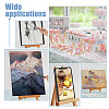 Foldable Wood Triangle Easel WOOD-WH0034-52A-6
