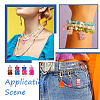  38Pcs 19 Colors Gradient Color Resin Pendants RESI-TA0001-87-8