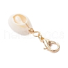 Shell Pendant Decoration HJEW-JM03185-02-6
