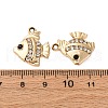 Alloy Rhinestone Pendants PALLOY-S052-05G-3