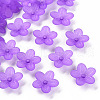 Frosted Acrylic Bead Caps X-MACR-S371-08A-747-1