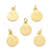 Golden Plated 304 Stainless Steel Charms STAS-C022-01H-G-1