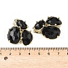 Natural Obsidian Links connectors G-E526-28O-3