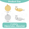 SUPERFINDINGS 304 Stainless Steel Charms STAS-FH0002-30B-2
