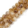 Natural Citrine Beads Strands G-U026-A04-10mm-2