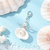 Angel Clam Shell Pendant Decoration HJEW-MZ00246-02-1