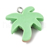 Opaque Resin Pendants RESI-P033-B02-2