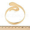 Snake Alloy Cuff Bangles for Women BJEW-G745-01G-3