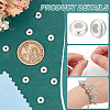 BENECREAT 8Pcs Sterling Silver Beads STER-BC0002-48B-S-3