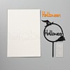 Acrylic Halloween Word Cake Insert Card Decoration DIY-H109-01-2