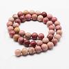 Natural Rhodonite Beads Strands G-J358-03-4mm-2