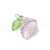 6Pcs Transparent Acrylic Pendants PALLOY-JF03288-02-4