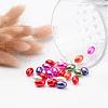 Mixed ABS Plastic Imitation Pearl Beads Rice Beads X-MACR-G007-M-3